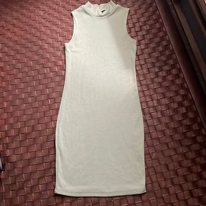 Mint Green Mock Turtleneck Sleeveless Knee Length Dress Size S